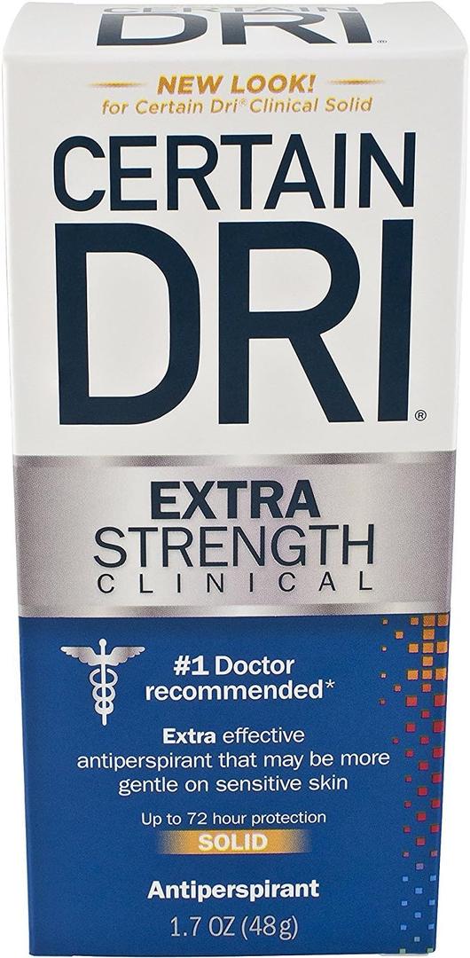 Certain Dri Antiperspirant Solid for Excessive Perspiration1.7 Oz (Pack of 3)