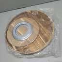 18" Acacia Wood Lazy Susan Organizer Kitchen Turntable for Cabinet Pantry Table Organization