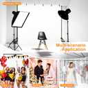 Backdrop Stand, Photo Video Studio 10 x 10FT Adjustable Backdrop Stand, Background Support System Kit with 2 Crossbars, 6 Clamps, 2 Sandbags and Carry Bag for Photography Parties Wedding