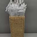 Aodaer 15 Pieces Clear Wedding Umbrellas with Foldable Storage Box Transparent Auto Open Stick Umbrellas Windproof Large Canopy Umbrella with J Hook Handle for Outdoor Activities, Wedding Photography