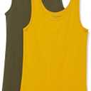 Amazon Essentials Women's Slim-Fit Tank Top, Pack of 2 Size L