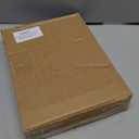 LemonRoad Counter Straw Holder Dispenser, 9.84 Inch Square Drinking Straw Dispenser Acrylic with Bamboo Lid for Thanksgiving Christmas Party Storage, Not Included Straws