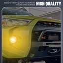 2PCS Angel Eye Halo Fog Lights for Cars, Universal Fog Lights, 2.5'' LED Super Bright High Power Fog Angel Eye Projector with Halo Rings, Daytime Light DRL Car Driving Bulbs Fit Car (Yellow)