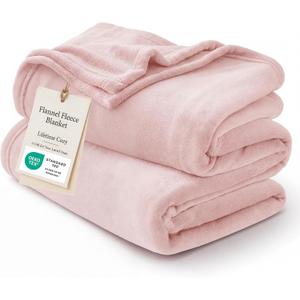 Bedsure GentleSoft Pink Fleece Blankets King Size - Bed Blanket Soft Lightweight Plush Cozy Fuzzy Luxury Microfiber, 108x90 inches