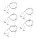 Magnetic Reed Switch RC-33 NO Recessed Wired Window Door Contact Sensor for Home Security and Burglar Alarm Systems 5 Pcs