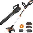 WORX 20V 12" Cordless String Trimmer & 360CFM Leaf Blower Kit, WG928, 20V GT 3.0 Trimmer / Edger + Turbine Blower