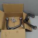 Front Upper Control Arms for 2019-2024 Chevy Silverado 1500 GMC Sierra 1500, 2-4" Lift Silver Tubular Arms with PU Bushings and 1 Spare Ball Joint