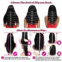 U Part Human Hair Wig Deep Wave 20 Inch 200% Density Brazilian Deep Wave U Part Wigs for Black Women 12A Full Head Clip in Half Wig Glueless No Leave Out Lace Front Wig 3X Longer Lifespan