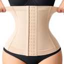 Nebility Waist Trainer for Women Faja Postpartum Corset Shapewear Tummy Control Waist Cincher Body Shaper, S