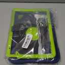 for iPad (A16) 11th Generation Case 11 Inch 2025, iPad 10th Generation case 10.9 Inch 2022, Shockproof Case with Screen Protector, 360 Rotating Stand Shoulder Strap Pencil Holder (Navy+Green)