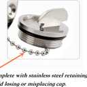 Marine Deck Filler/ Fill Keyless Cap 316 Stainless Steel Elbow Boat Accessories Yacht Hardware (Type: Diesel, 50mm/2inch)