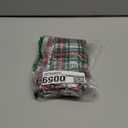 CARRIE HOME White Tartan Plaid Pillow Covers 18x18 White Plaid Christmas Throw Pillows Set of 2 Christmas Decor for Living Room or Front Porch