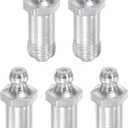 uxcell Steel Straight Grease Fitting G1/8 Thread 11mm Width Hydraulic Grease Fitting Accessories, 5Pcs