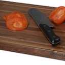 CONSDAN Walnut Cutting Board for Kitchen, USA Grown Hardwood, 20 x 15, with Invisible Inner Handle, Prefinished with Food-Grade Oil, Suitable for Kitchen Edge Grain, 1" Thick