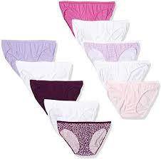 Hanes Women's Bikini Underwear Pack, Classic Cotton Bikini Panties, 10Pack 