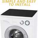 Silicone Washer and Dryer Top Non- Pad for Laundry Room Organization Grey Cover for Washing Machine and Dryer Use (60.00X50.00X1.00CM, Black)