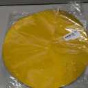 50PCS Gold Paper Placemats Disposable 13.4 Inch Shiny Golden Place Mats Round Decorative Glitter Table Mats for Birthday Wedding Holiday Party Supplies Sparkle Dining Tableware