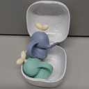 Whale SoftSip Food Pouch Topper | 2EA + Travel Case | Prevent Spills & Leakage | Protect Child Baby Toddler Mouth | Food Grade Silicone Reusable | Baby Led Weaning | BPA Free| Mint+Blue