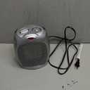 Amazon Basics Ceramic Space Heater, Portable Indoor Heating Solution, With Overheat and Tip-Over Protection, Thermostat, Non-Oscillating, 1500W, Fast Heating, 7.52"D x 6.34"W x 9.45"H, Silver