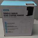 Mini Hot and Iced Coffee Maker Single Serve, for K Cup and Ground, 6 to 14 Oz Brew Sizes, with Recipe Book, for Home, Travel, RV, Office and Dorm, Classic Black (2.0 Version)