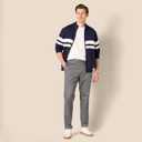 Amazon Essentials Men's Slim-Fit Wrinkle-Resistant Flat-Front Stretch Chino Pant (Gray)