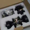 Cielsa Dawn Matte Black Door Knob and Deadbolt Set,Single Cylinder Deadbolt Lock and Door Knob with Lock, Keyed Alike Door Locks for Front Door