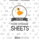 OVTENE Food Storage Sheets for Cheese, Meat, and Produce - Keeps Food Fresher Longer (20 Sheets)