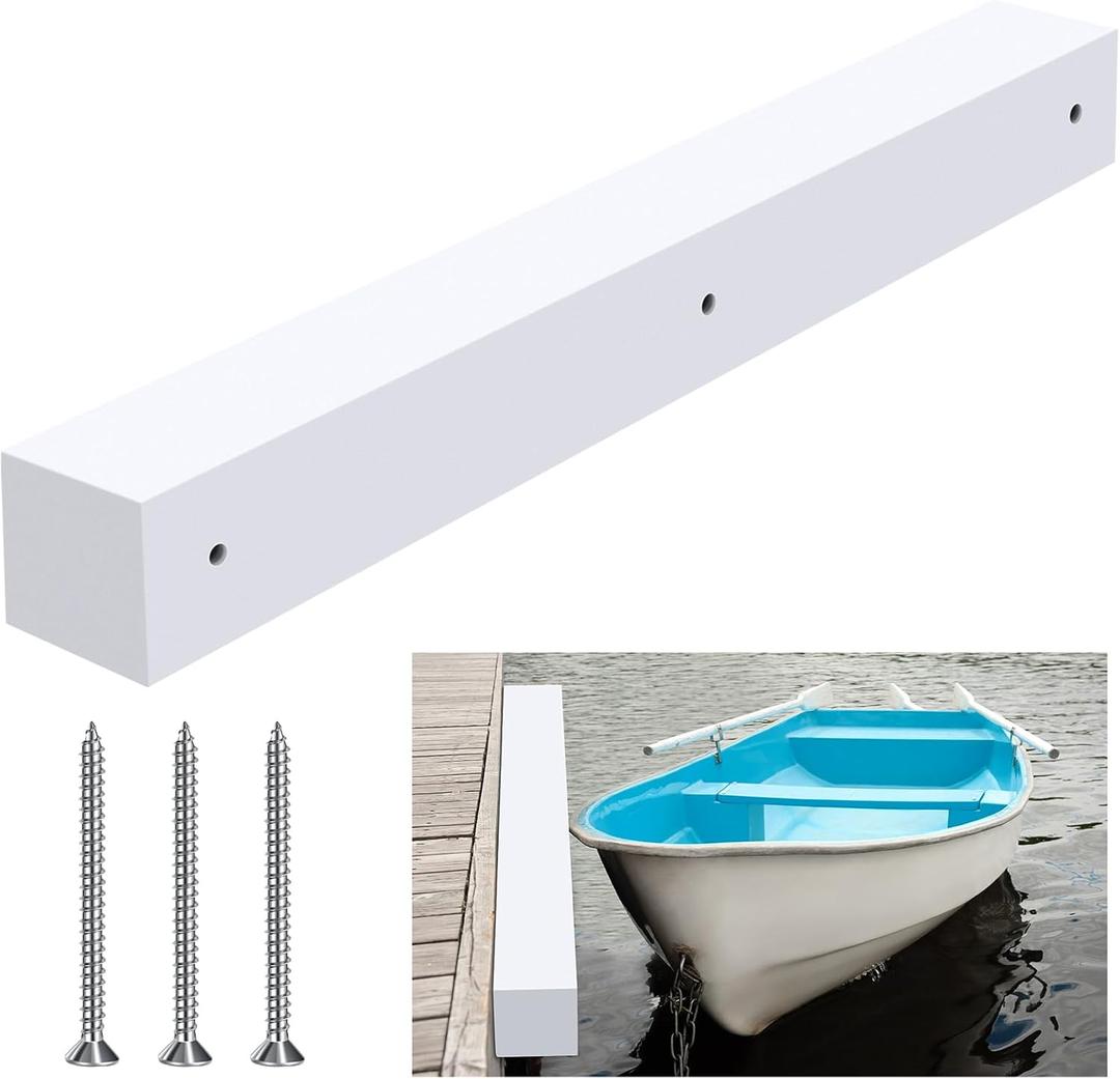 Pangda Summer Foam Dock Bumpers Dock Cushions Guard Marine Dock Bumper Pads Boat Dock Edging Accessories Boat Bumpers for Docking (32 Inch)