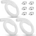 1-1/4 Inch x 3 Ft Pool Skimmer Filter Hose for Intex, Coleman & Summer Waves Above Ground Pool Skimmer, Pool Pump, Pool Filter, 1.25" Swimming Pool Return Suction Hose - 2 PCS