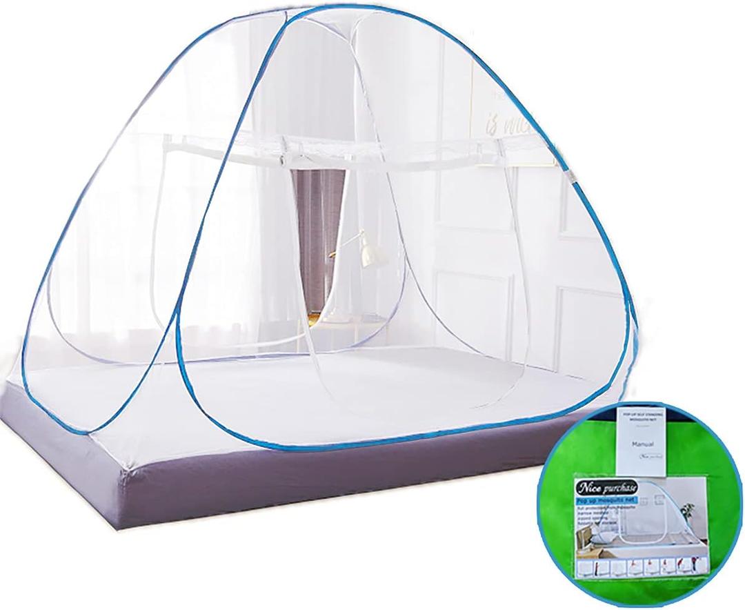 NICE PURCHASE New Portable Folding Mosquito Net Tent Freestand Bed 1 or 2 Openings (1.0m(75 by 38 inches LxW)