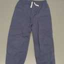 2pc Boys Sweatpants Cotton Youth Kids Soft Cold-proof Pocket Drawstring Elastic Bottom Joggers Casual Pants Navy 7-8 Years