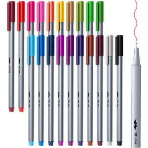 Mr. Pen- Colored Fineliner Pens, 20 Pack, 0.4mm Fine Point, Smooth Bible Journaling Pens for Detailed Drawing, Note-Taking, Coloring, Sketching, Planning & Art Projects, School Supplies (Assorted Colors)