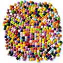 500g/1.1lb Random Color Ceramics Mosaic Tiles,DIY Making Creative Ceramic Mosaic Tiles for DIY Craft Plates Flowerpots Vases Cups Mosaic Making Supplies (Square)