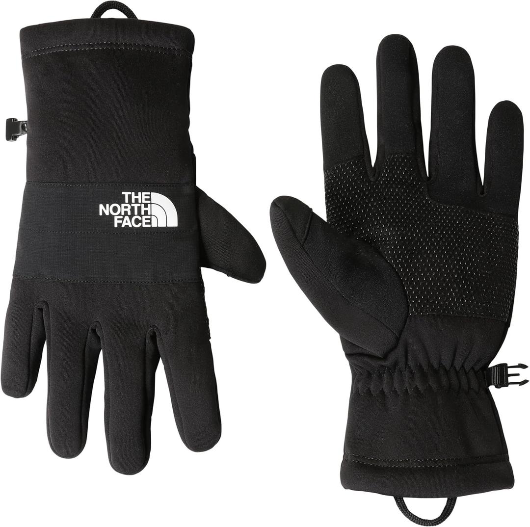 THE NORTH FACE Men's Sierra Fleece Etip Glove | Touchscreen Compatible, Silicone Gripper Dots, Pairing Clip (Large, Tnf Black)