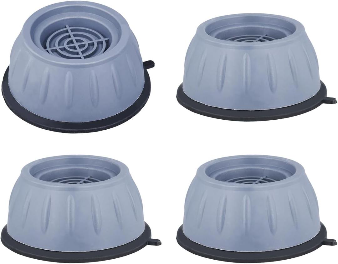 4pcs Washing Machine Foot Pads, Plastic Washer and Dryer Pedestals Noise Cancelling Anti Slip Anti Vibration Pads For Washing Machine Washing Machine Stabilizer