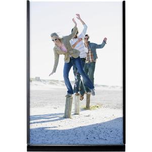 Malden International Designs Modern Life Millenium Metals Matte Black Metal Picture Frame, 4x6, Black