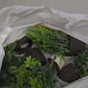 4 Pack Fake Plants Ceramic Mini Artificial Greenery Potted Plants for Home, Office, Room, Farmhouse, Indoor Table, Bathroom Decor (Black)