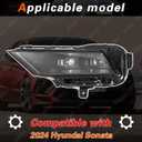 TODO Compatible with 2024-2025 Hyundai Sonata LED Headlights Assembly,Part Number Driver Left Side 92101-L1740