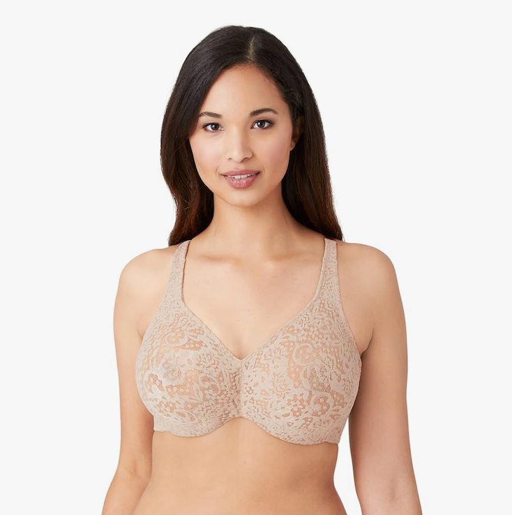 Wacoal Women's Halo Lace Full Coverage Underwire Bra , 34DD