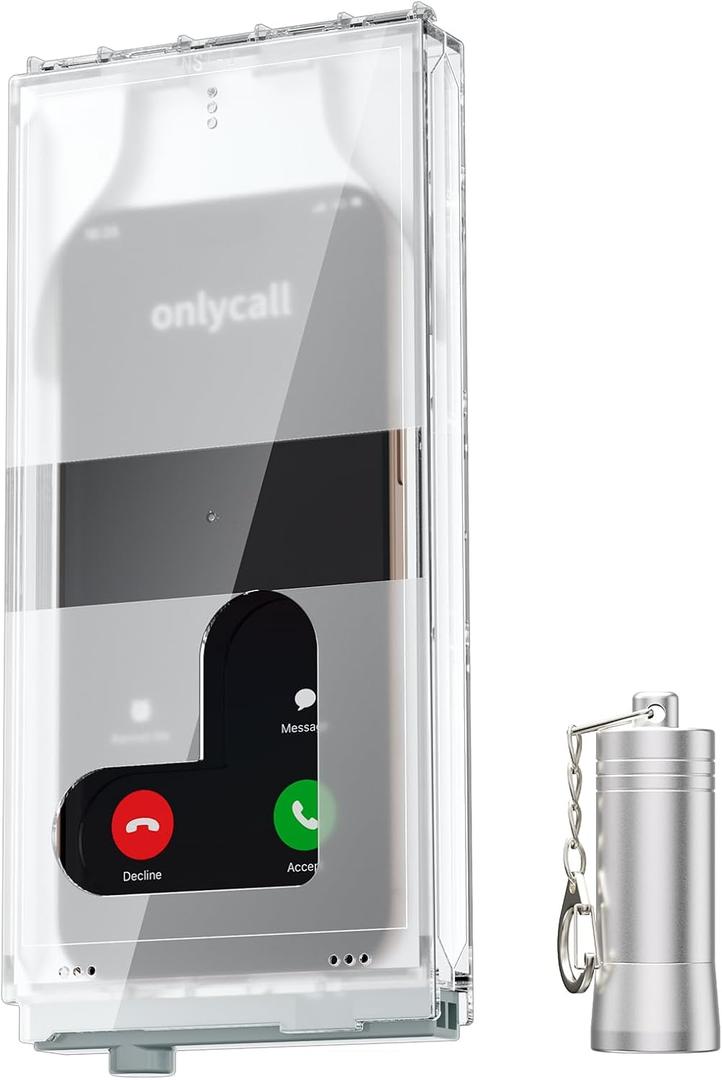 Portable Phone Lock Box for iPhone & Android, Self-control Cell Phone Jail for Students, Schools, Courts & Workplaces, Anti-distraction Tool with US-patented Magnetic Lock, Supports Answering Calls