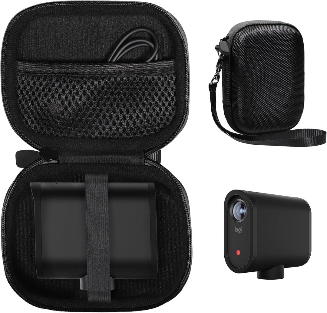 CaseSack Case for Logitech for Creators Mevo Start, Wireless Live Streaming Camera, (Black)