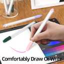3 Pack Compatible with Samsung Galaxy Tab S7/S7+/S7 FE/S8/S8+/S8 Ultra/S9/S9+/S9 Ultra/S10 Pencil Case S Pen Case, Classic Design, Silicone Protective Case. (Purple, Pink, Dark Green)