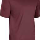 Champro Mens Leader Crew Neck Men's Athletic T-Shirt (X-Large, Maroon)