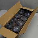 novelinks 16 oz Clear Plastic Jars with Lids, Refillable 16oz Mason Jars with Lids & Storage Containers for Kitchen & Household Use (10 Pack,Black)