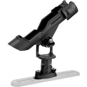 Kayak Fishing Rod Holder, Fishing Boat Rod Holder for Track Mount / Deck Mount, Fishing Rod Holders for Boat, 360 Degree Adjustable Fishing Pole Holders