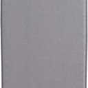 Jakeefud Deluxe Ironing Board with Heat Resistant Cover and Thicken Felt Pad, Heavy Sturdy Legs, Full Size Hanger Iron Board, Foldable (L-Grey)