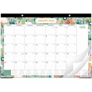 2 x 2026 Desk Calendar - 2026 Calendar from Jan. 2026 - Dec. 2026, 12 Monthly Desk Calendar 2026 Large 12" x 17", Ruled Block, To-do List & Note