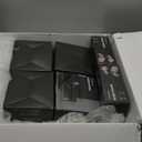 Lanwandeng (6 Sets) All Keyed Same Entry Knobs&Single Cylinder Deadbolt for Exterior Front Doors, Matte Black Finish Round Ball Entry Door Lock with Same Keys