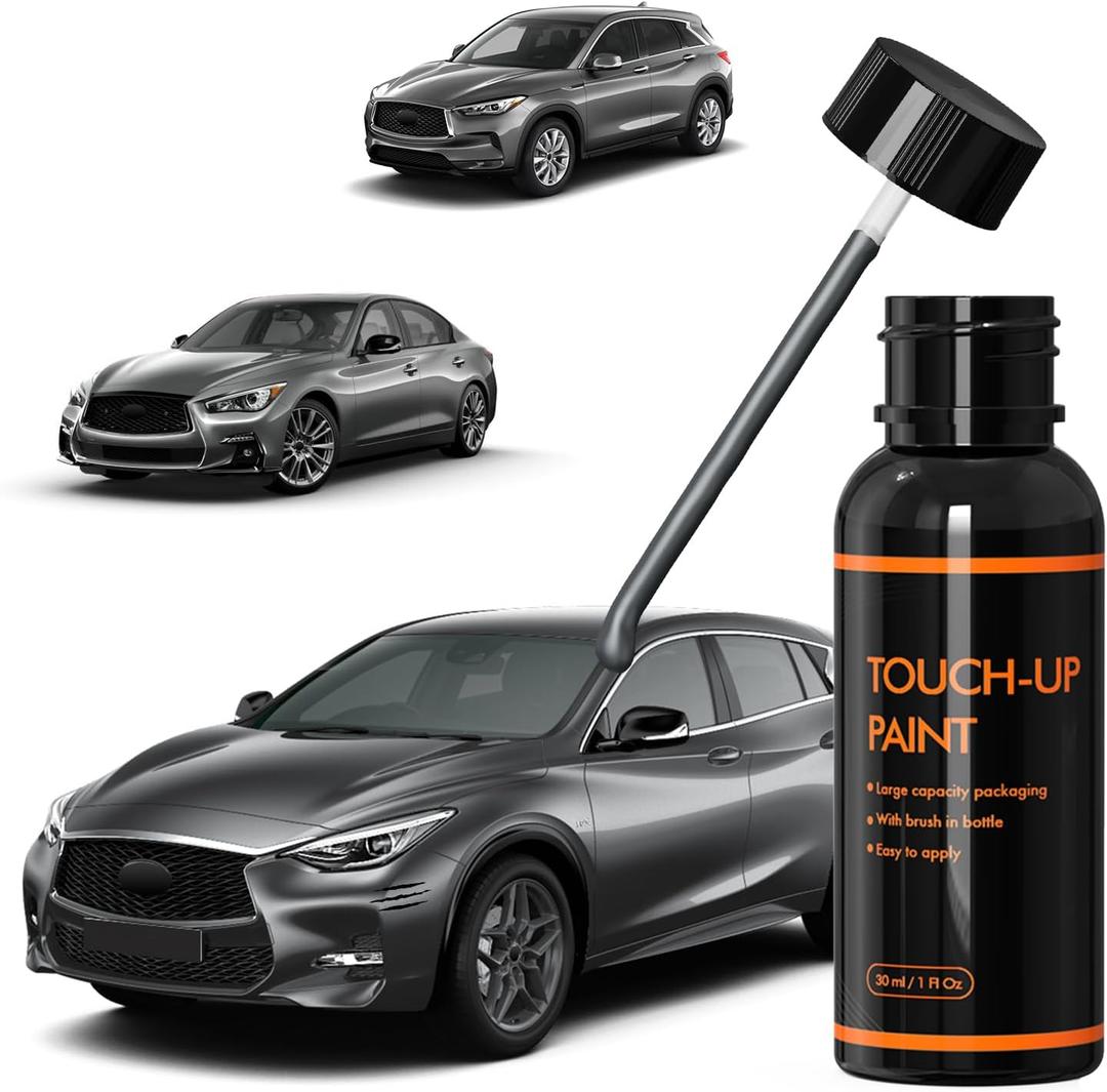 KAD Gun Metallic/Graphite Shadow Touch Up Paint for Infiniti, DIY Car Paint Scratch Repair Kit, Automotive Paint, Quick & Easy Fix Scratch Repair for Q30/Q40/Q50/Q60/Q70/QX30/QX50/QX55/QX60/QX