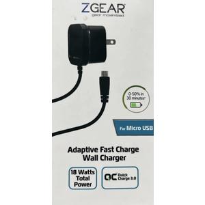 ZGEAR Adaptive Fast Charge Wall Charger For Micro USB